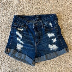High rise Jean shorts